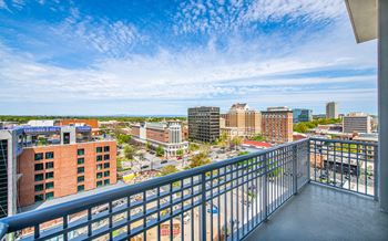 Balcony at Deca Apartments, Greenville, South Carolina